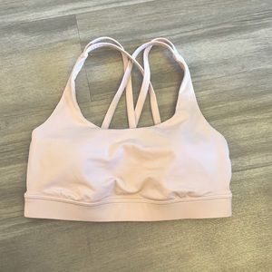 Lululemon Energy Bra Light Pink, NWOT